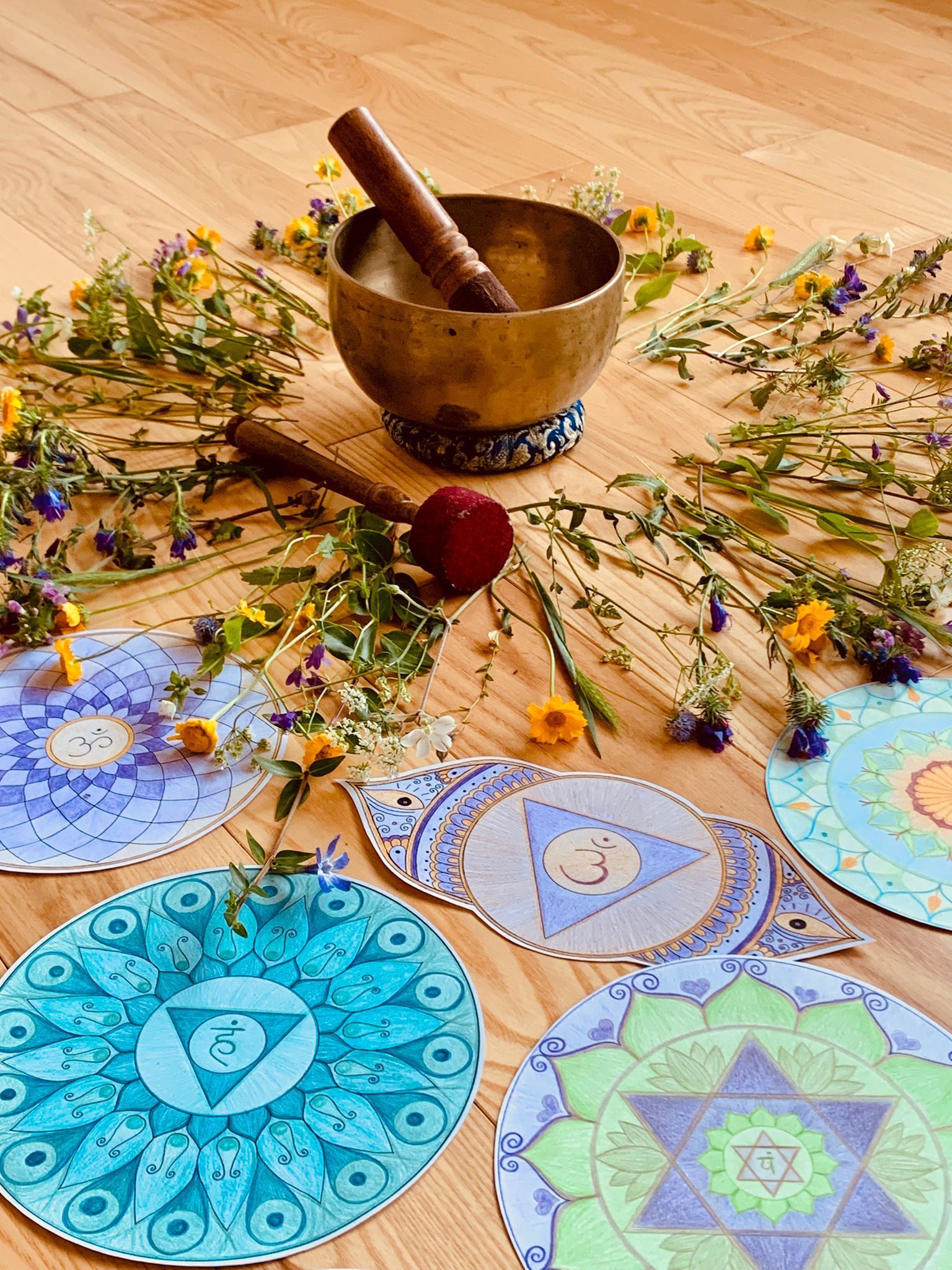 Retreat Spain, Casa Manuela, Soundhealing & Mandala drawing