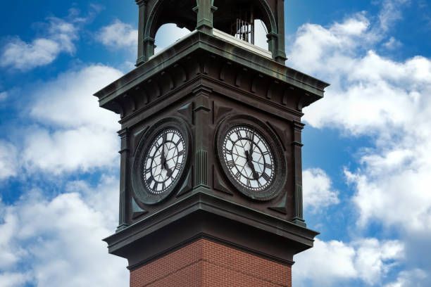 huge tower with clock