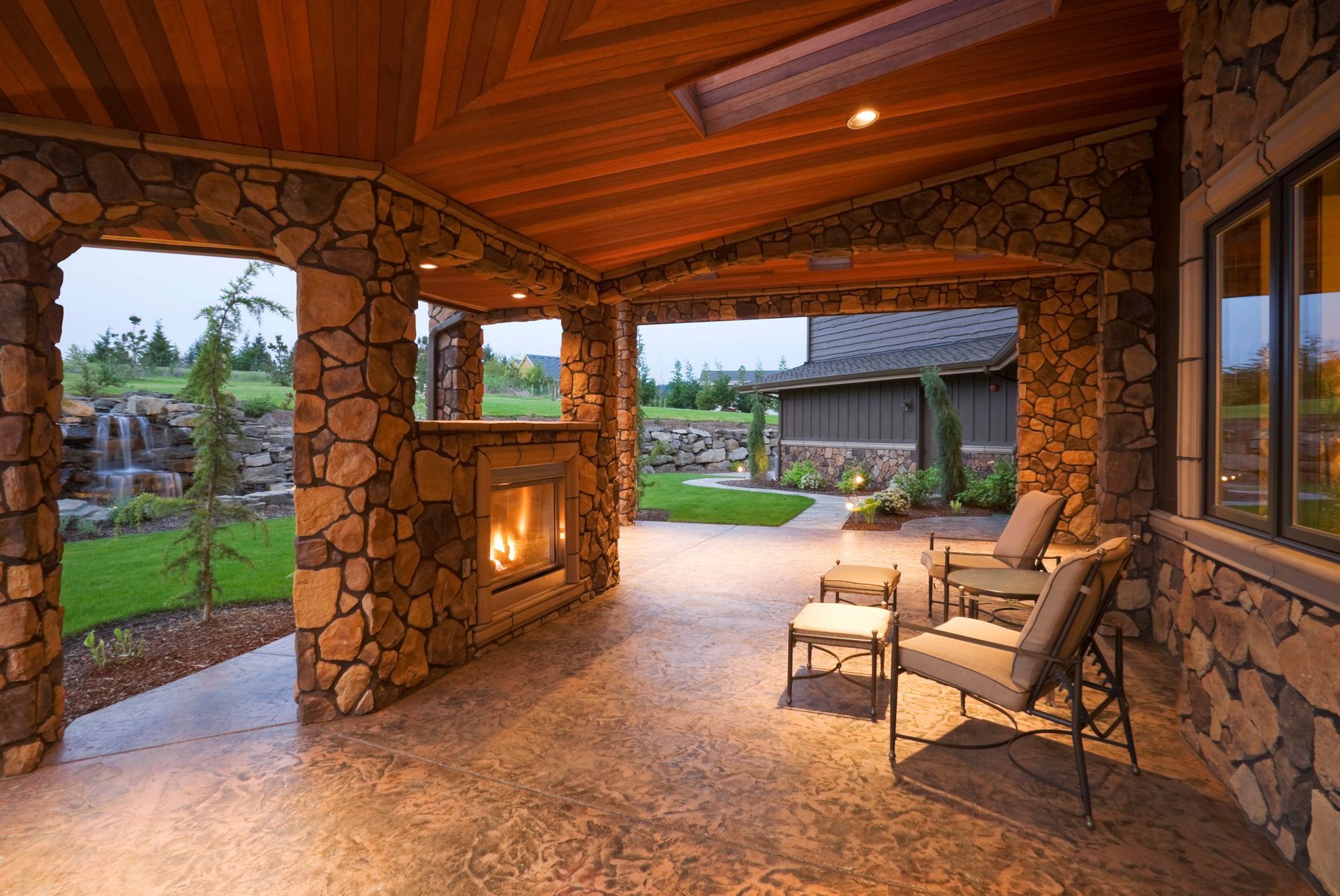 Outdoor fireplace — Redmond, OR — Divine Countertops