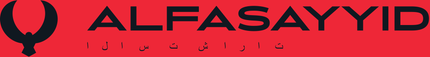 A red background with the word alfasayyid on it