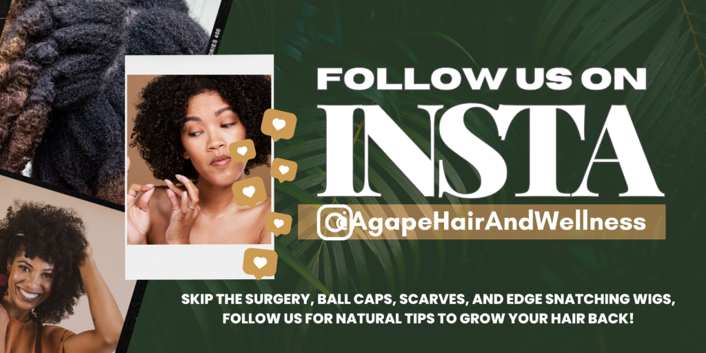 A poster that says `` follow us on insta '' with a picture of a woman with curly hair.