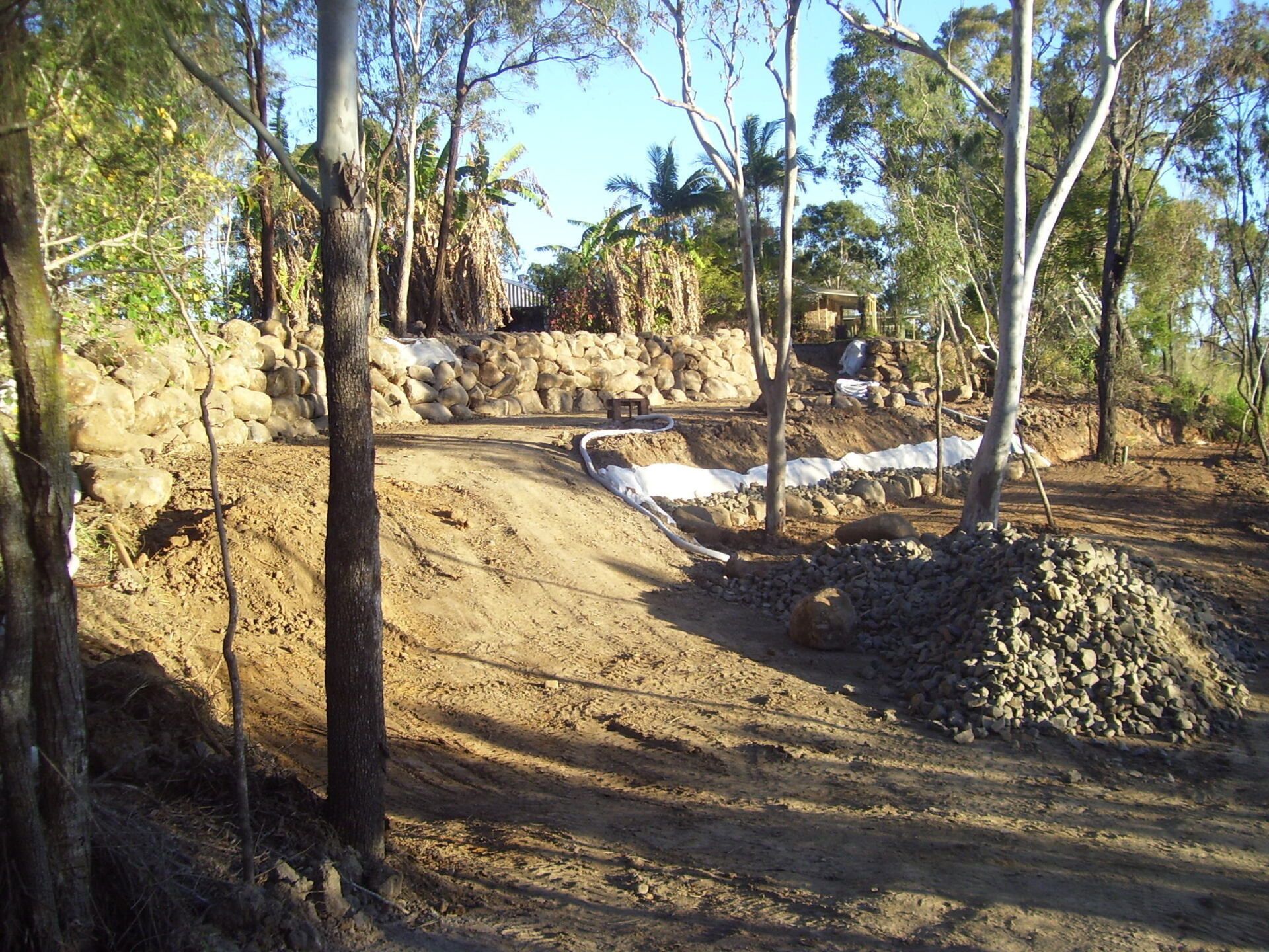 Far View of Work Site — A1 Rock This City Truck & Dog Hire In Good Night QLD