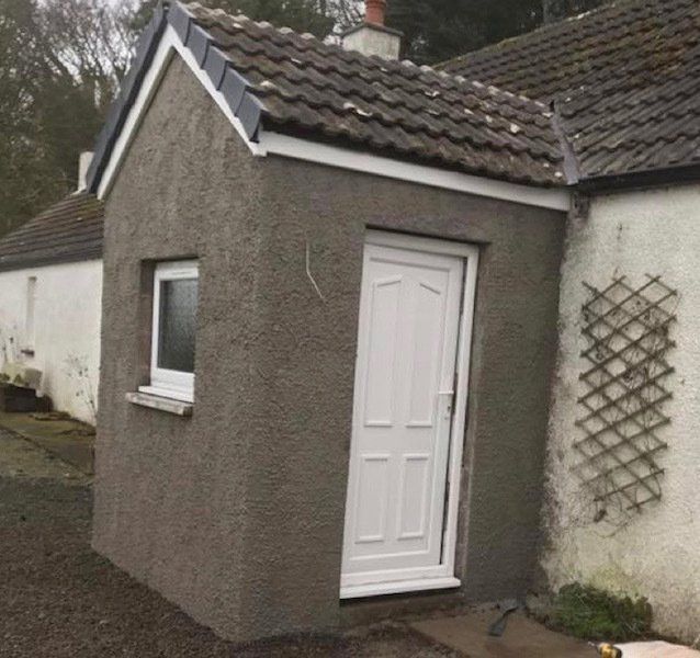 Porch construction by Joe Phillips & Son Builders Stranraer