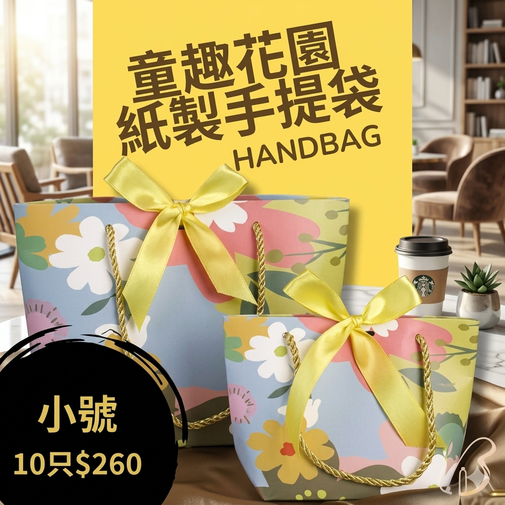 3067  ｜3BOSSWU小商品｜紙製手提袋  大號10個$360/小號10個$260