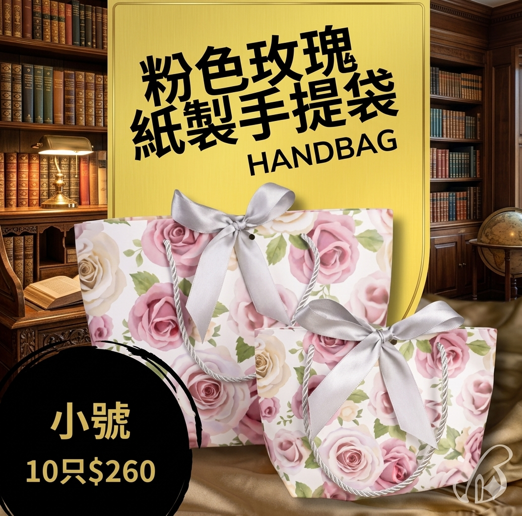3067  ｜3BOSSWU小商品｜紙製手提袋  大號10個$360/小號10個$260