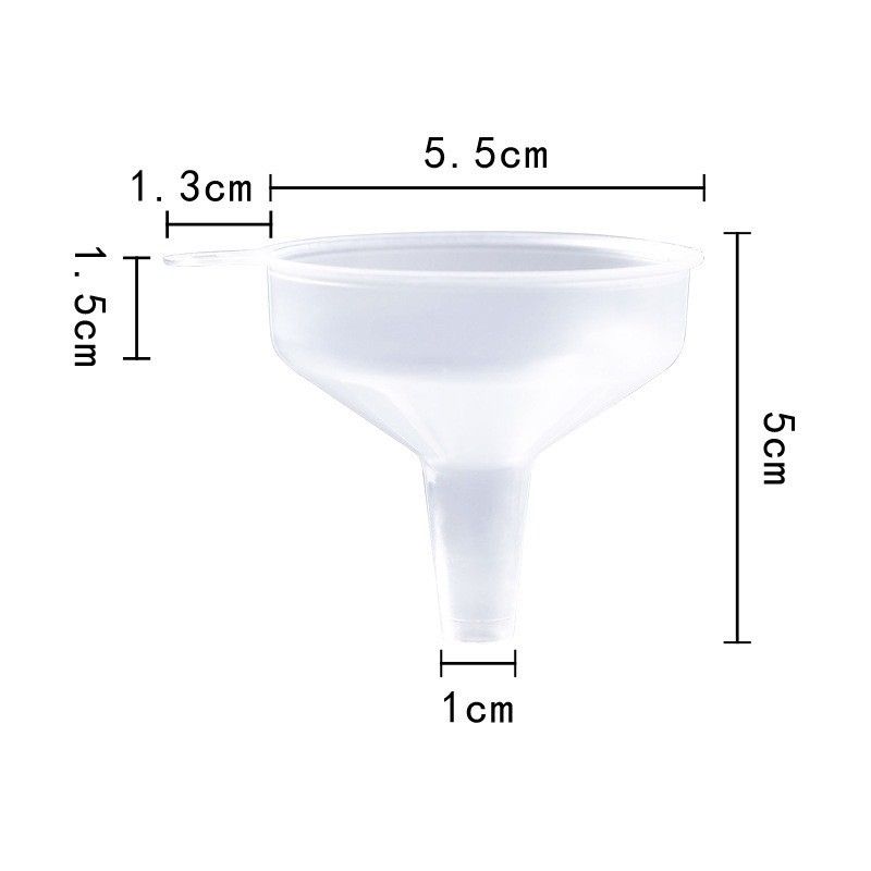 1076小工具｜3BOSSWU｜大口徑好裝填【寬口】塑膠小漏斗｜方便分裝液態粉末好幫手｜10個一組/$60