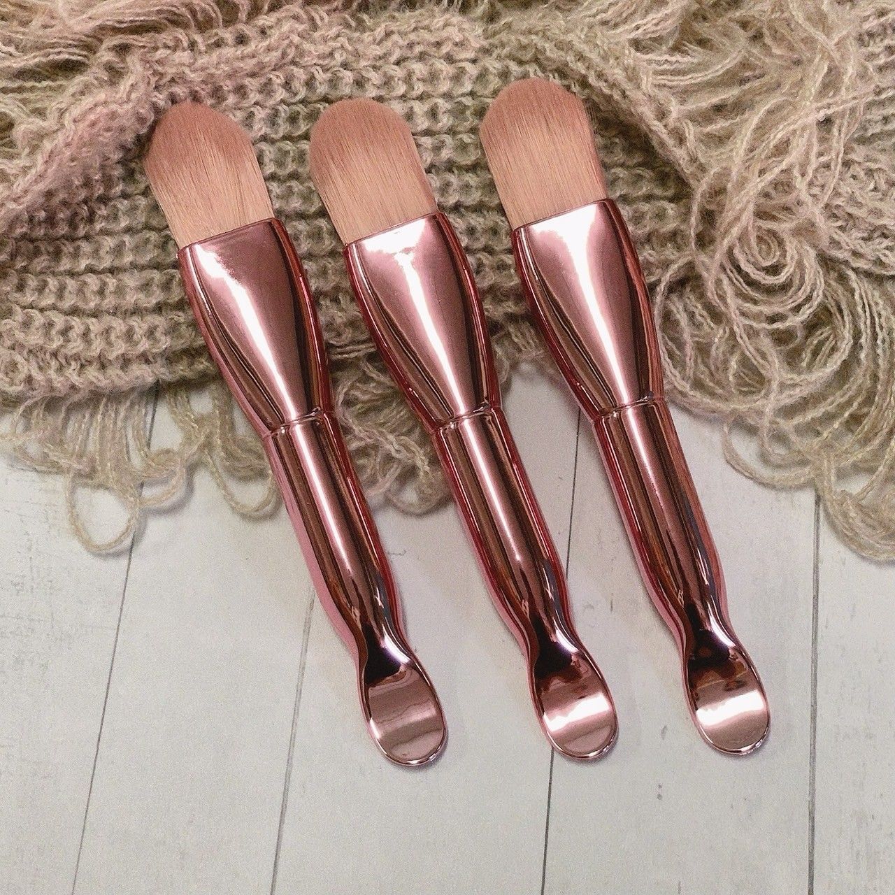 2686小工具    3BOSSWU小商品｜多款美容面膜刷｜白色/粉色/銀色/玫瑰金(粉毛)/玫瑰金(白毛)/橘色/扁頭棕毛