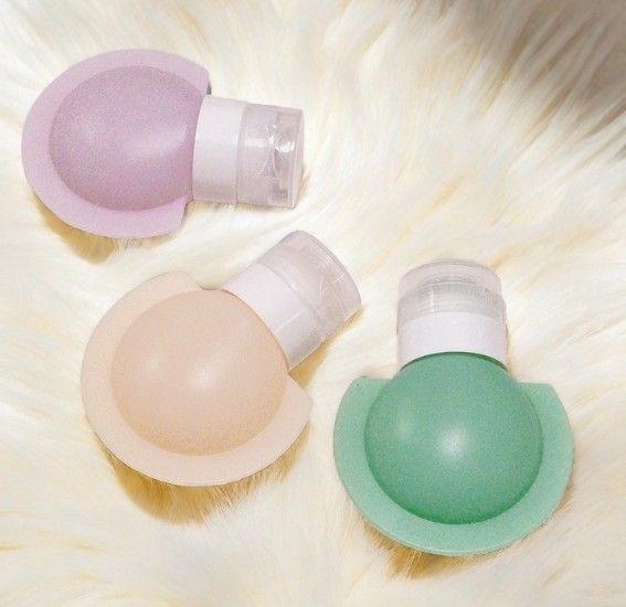 2711小工具｜3BOSSWU小商品｜韓系3色可選 【紫色】【綠色】【米色】燈泡按壓分裝軟瓶｜乳液精華液洗髮精沐浴乳護手乳均適用｜90ML