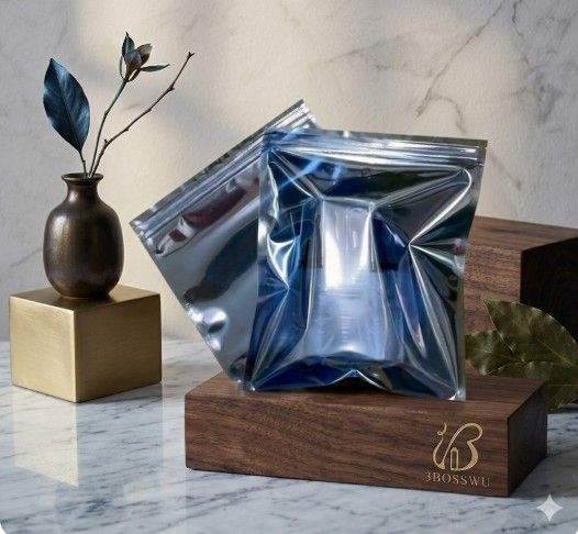 8824高光感雙面透明分裝袋夾鏈袋  價格：20張$60