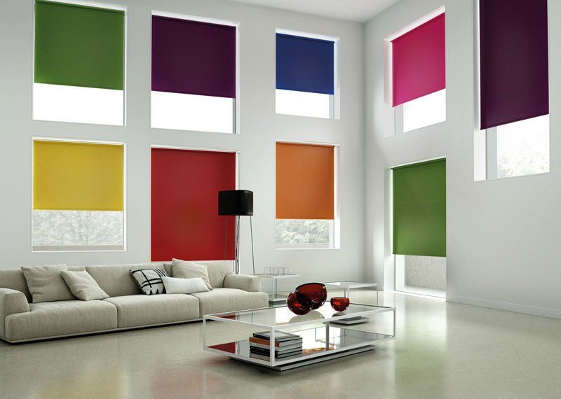 different colours of blinds