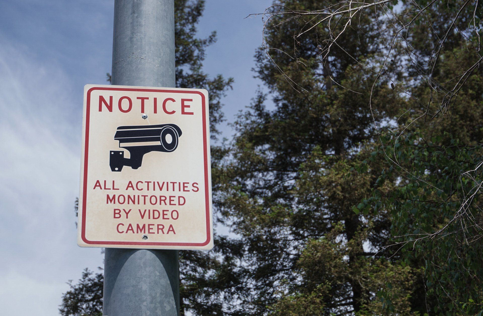 Metal Sign for CCTV - Oxnard, CA - Vargas Signs
