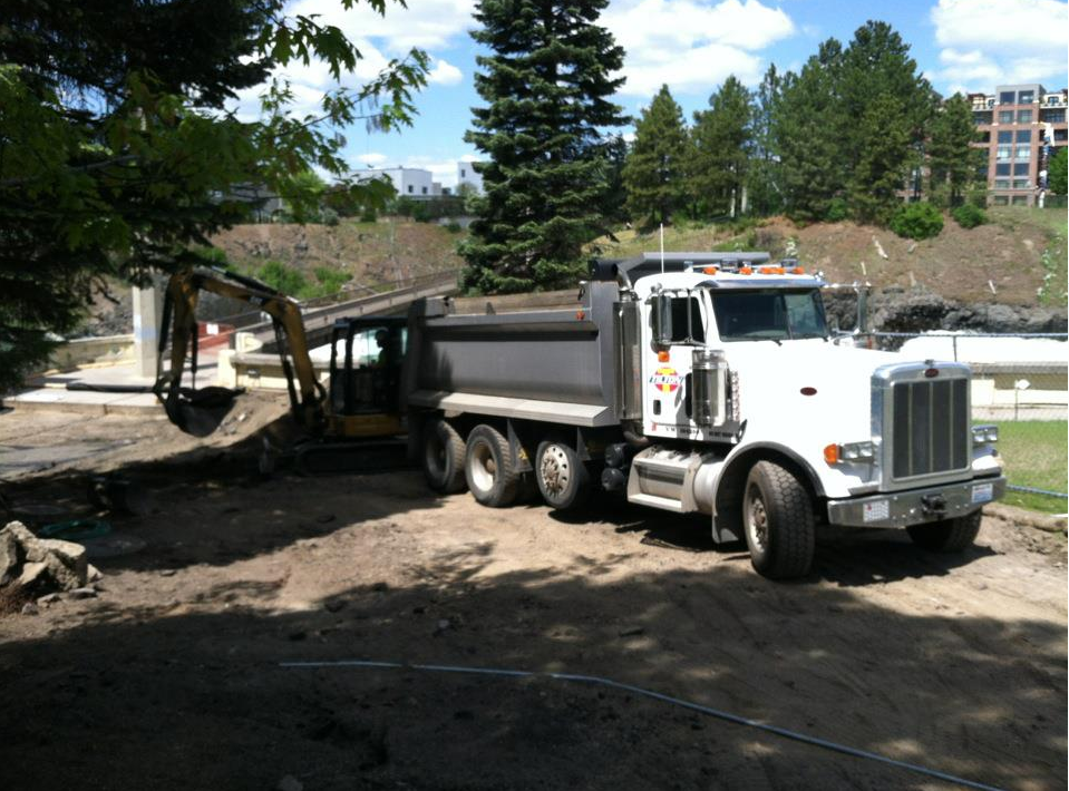 Truck and Excavator — Orchards, WA — Tilton Excavation