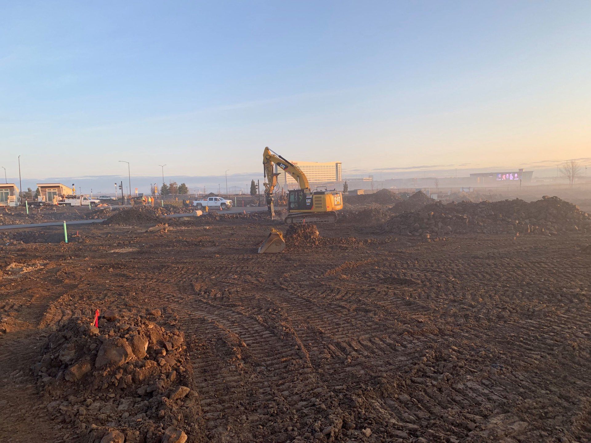 Excavator on a Construction Site — Orchards, WA — Tilton Excavation