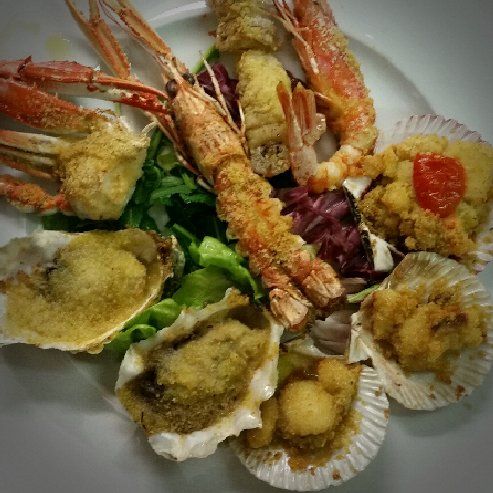 pesce misto gratinato