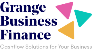 The logo for grange business finance is a cashflow solution for your business.