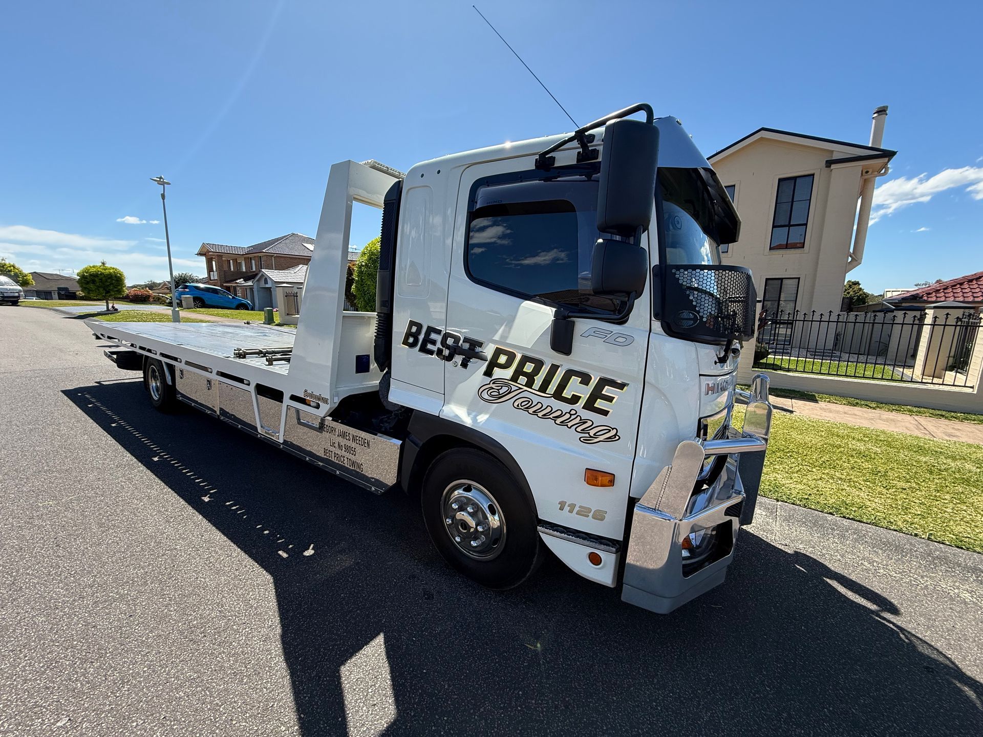 A large tow truck is parked on the road — Best Price Towing in Woongarrah, NSW