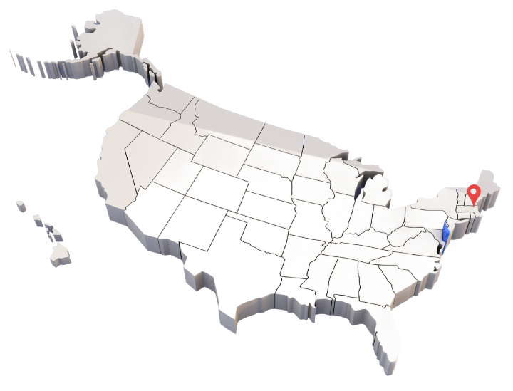 ClearMind Media Group service area map covering Chelmsford, Lowell,  Merrimack Valley
