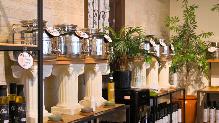 A store filled with lots of bottles and jars of food.
