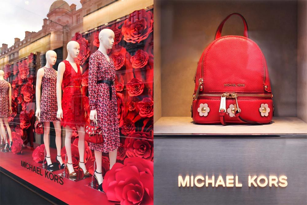 mannequin and handbag