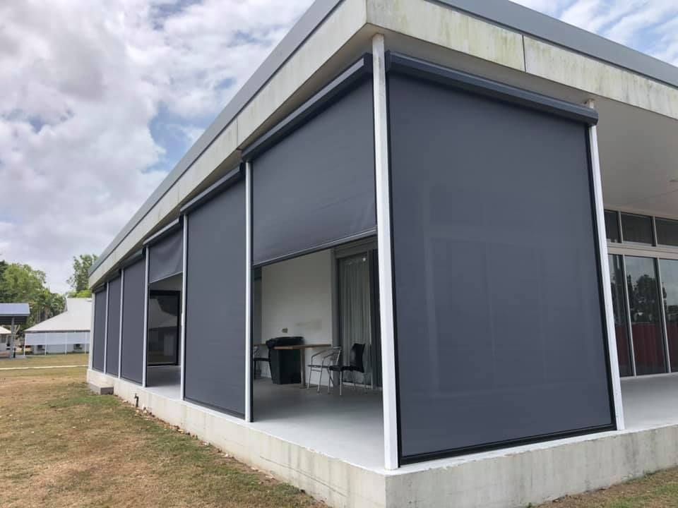 A House With a Patio With a Lot of Blinds — Whitsunday Blinds & Security In Beaconsfield, QLD