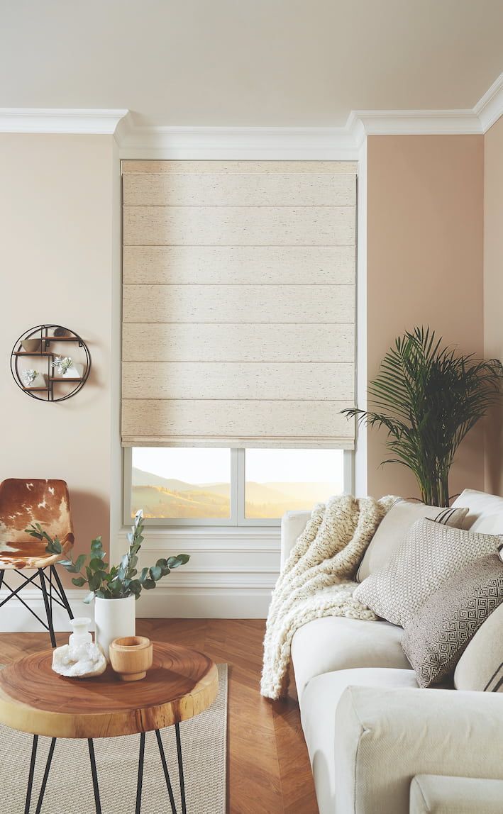 Small Window With Roman Blinds — Whitsunday Blinds & Security In Beaconsfield, QLD