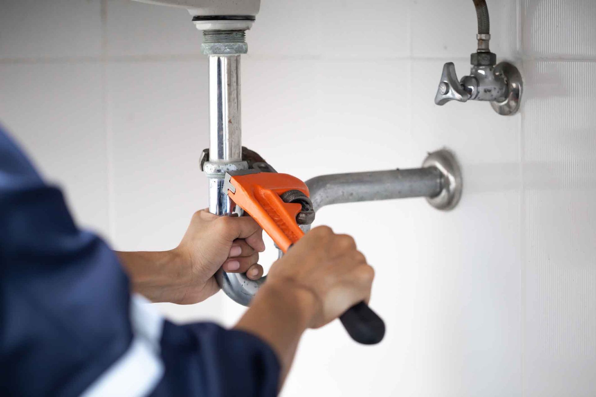 Plumber repairing pipe — Palm Bay, FL — Accurate Plumbing Solutions