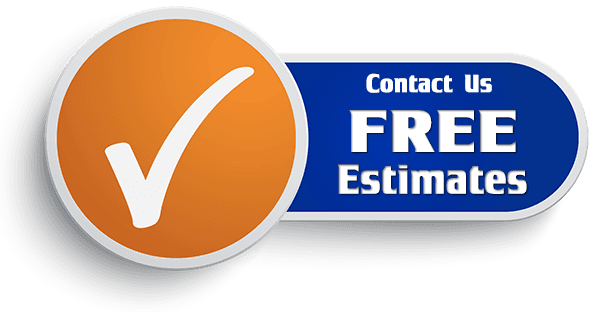 A blue and orange button that says contact us free estimates
