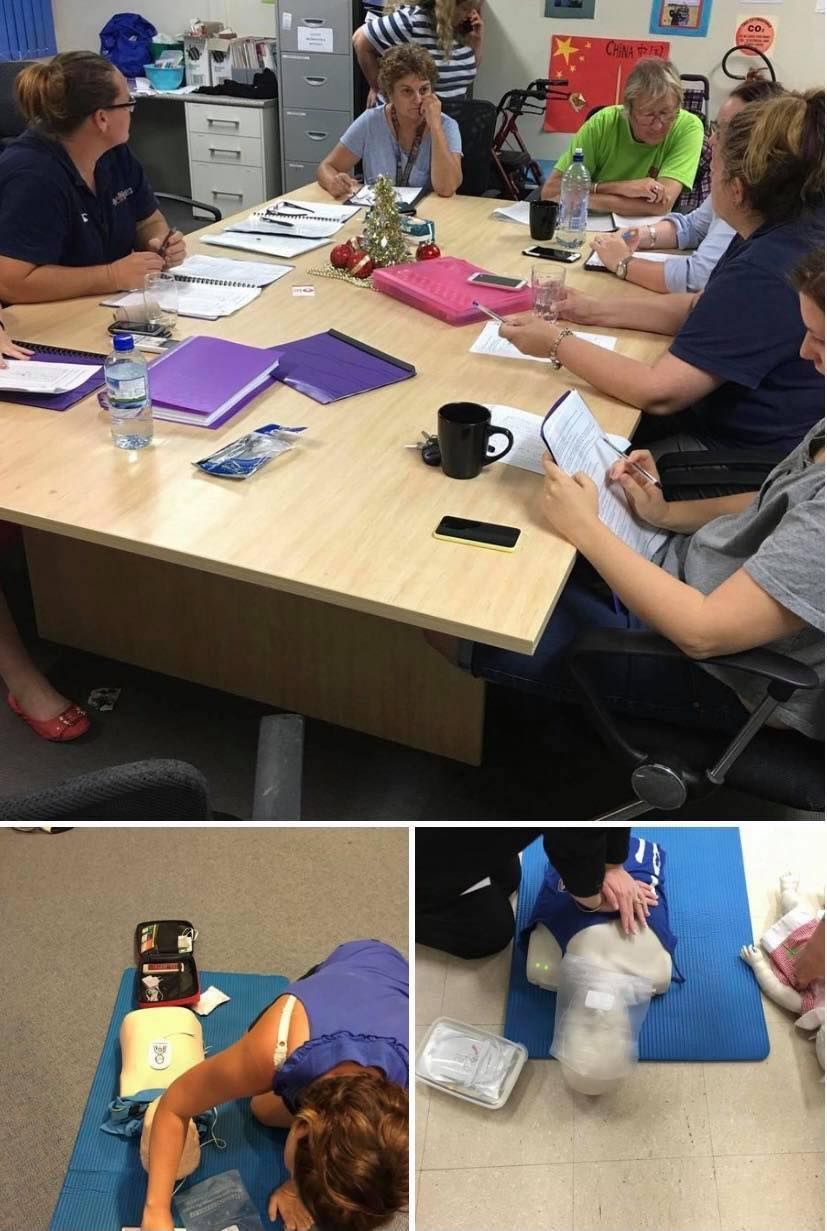 Group of People Practicing CPR - First Aid in Mackay, QLD