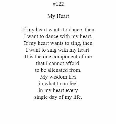 If my heart wants to dance then i want to dance with my heart