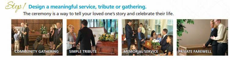 A group of people are gathered in a church for a funeral