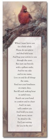 bird folder with quote