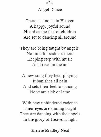 There is a noise in heaven a happy joyful sound heard as the feet of children are set to dancing all around