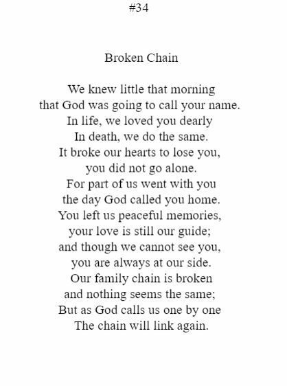We knew little that morning that god was going to call your name