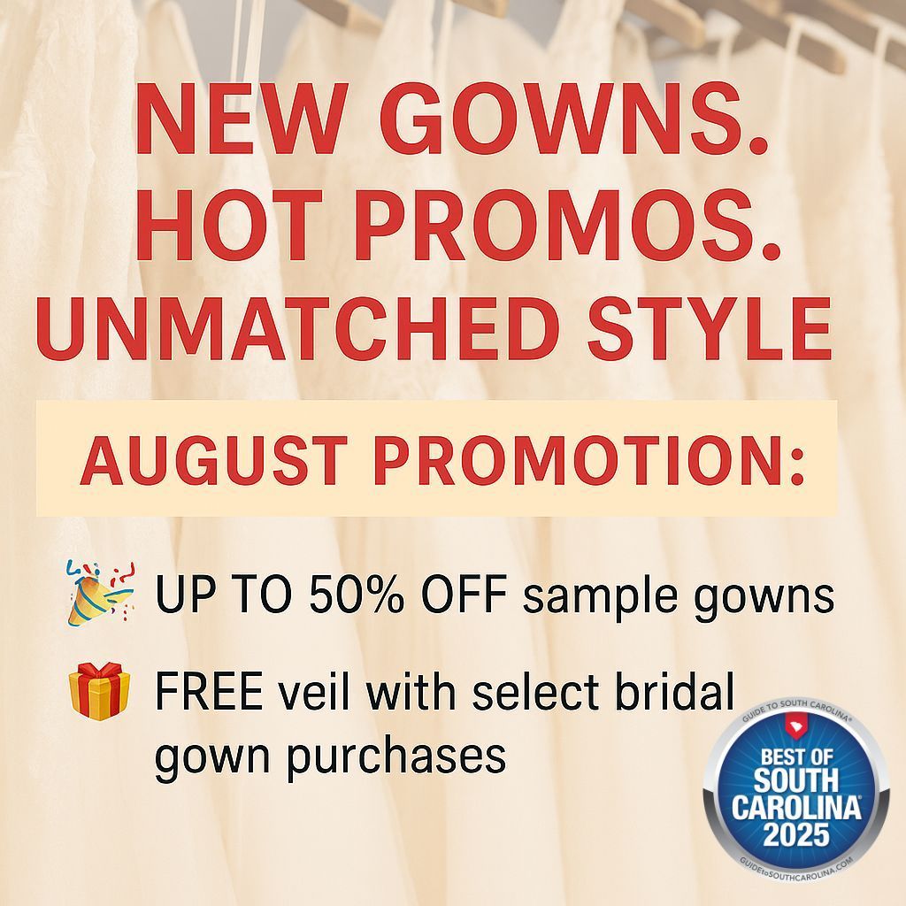 There is a promotion for 50 % off sample dresses.