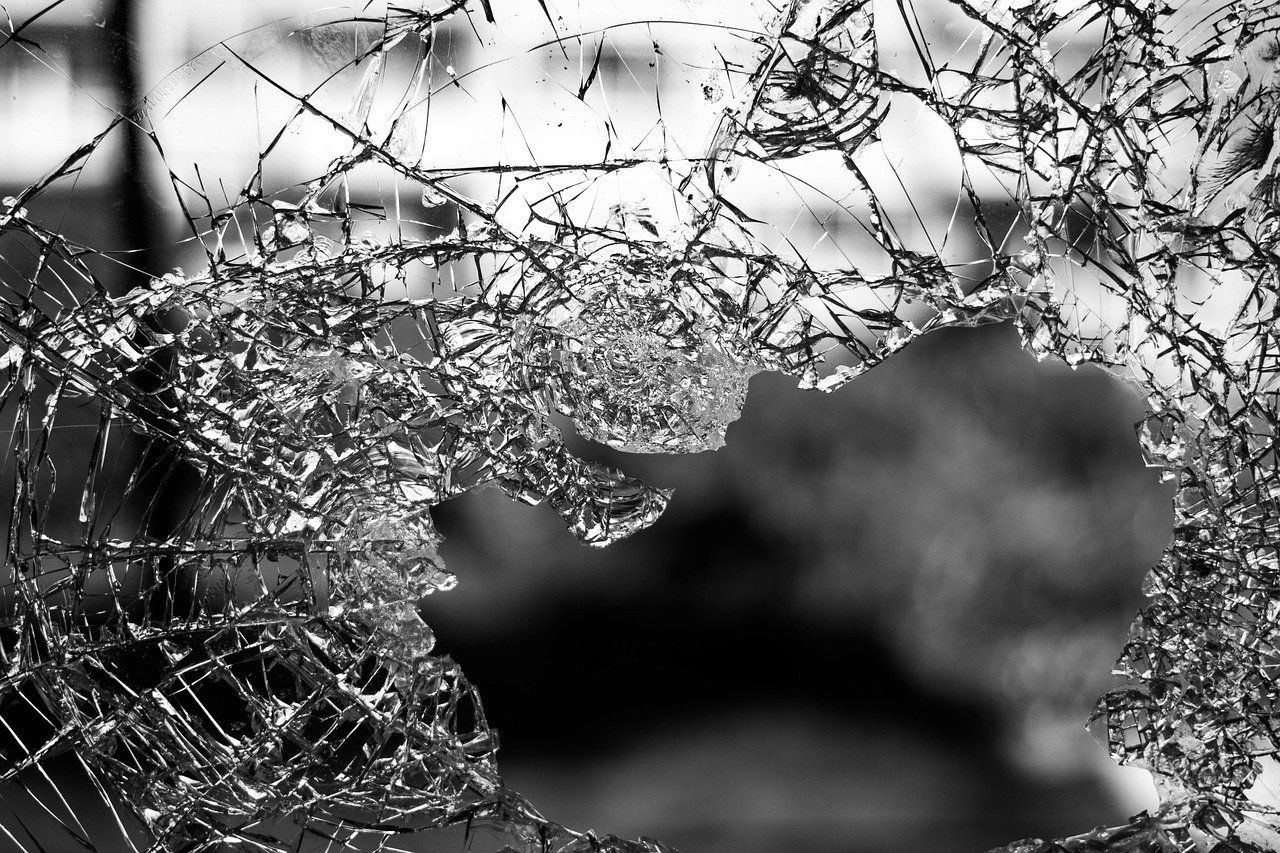 Broken Glass Window Security Film