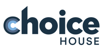 The Choice House logo in dark blue text, featuring a stylized light blue letter 'c' icon.