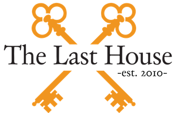 Logo for "The Last House -est. 2010-" featuring two orange keys crossed in an X pattern against a white background.