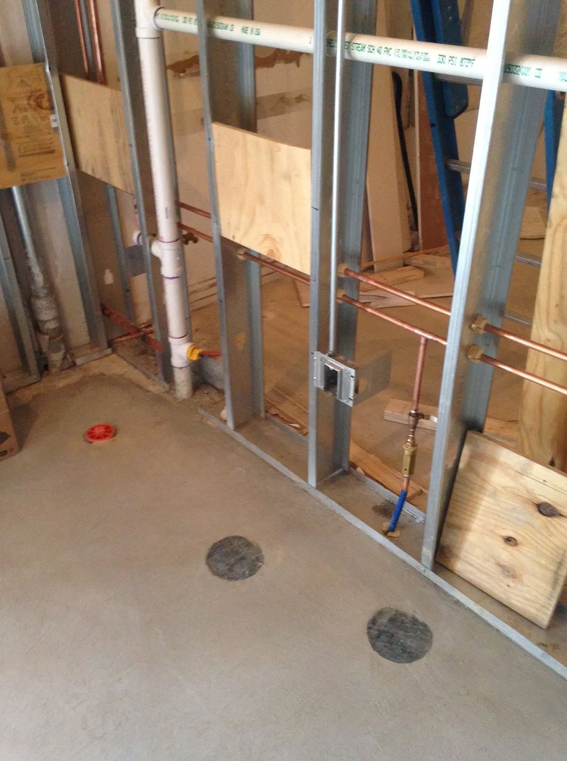 Pipes Installed in Basement
