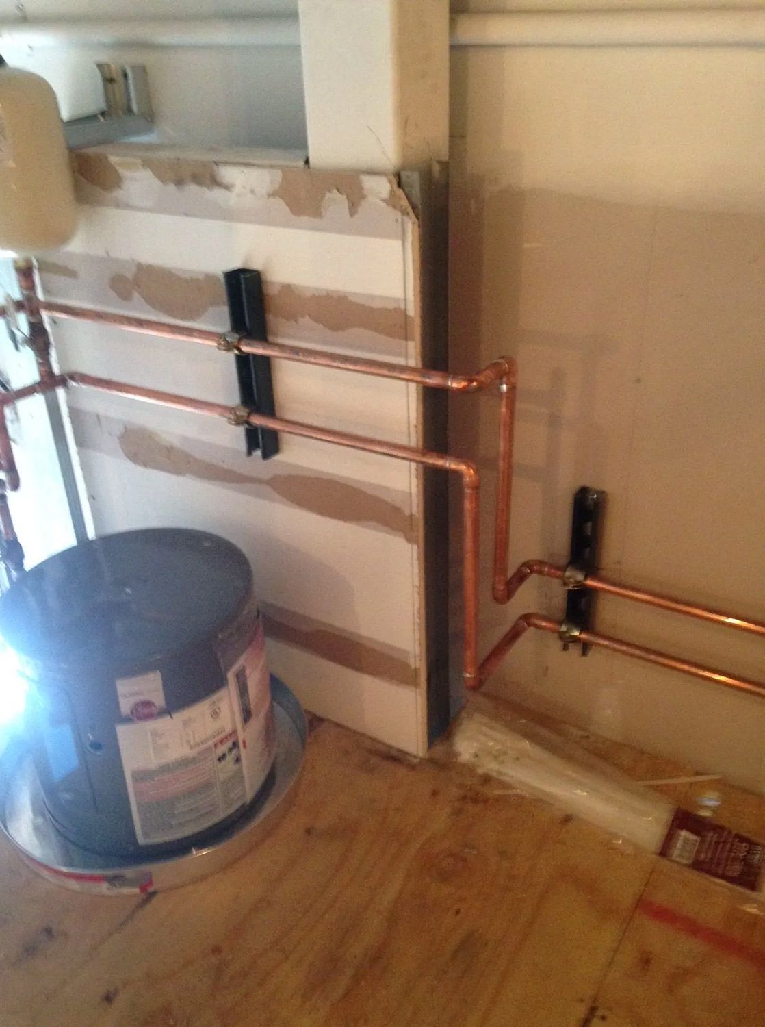 Copper Pipes of a Water Heater
