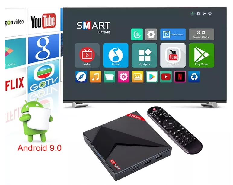 X88 Max Pro Android  Pie 9.0 Tv Box