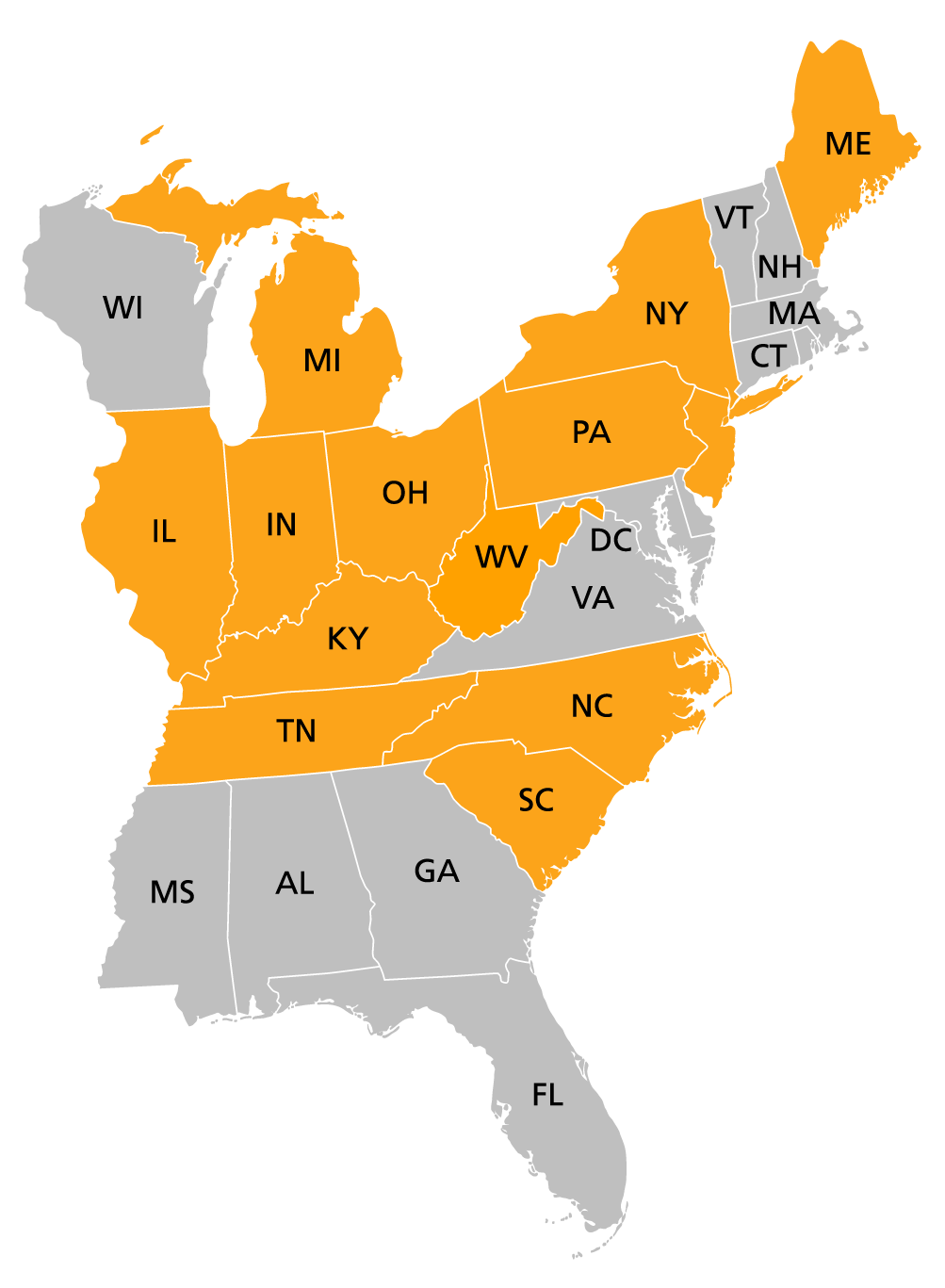 service area map
