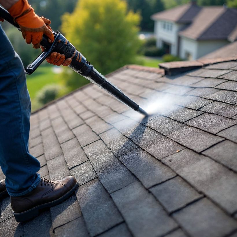 Roof granule restoration