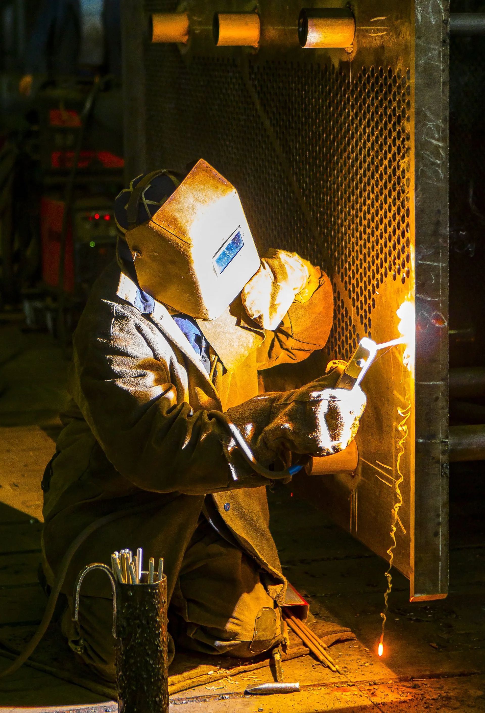 Vancouver Fabricators working on a custom metal project.
