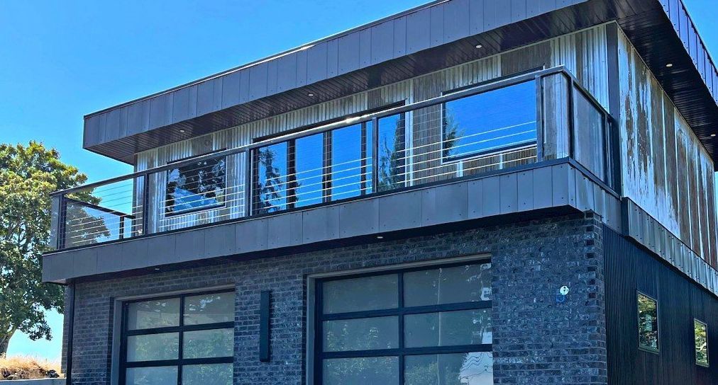 Custom residential railing design and installation by Vancouver Fabricators