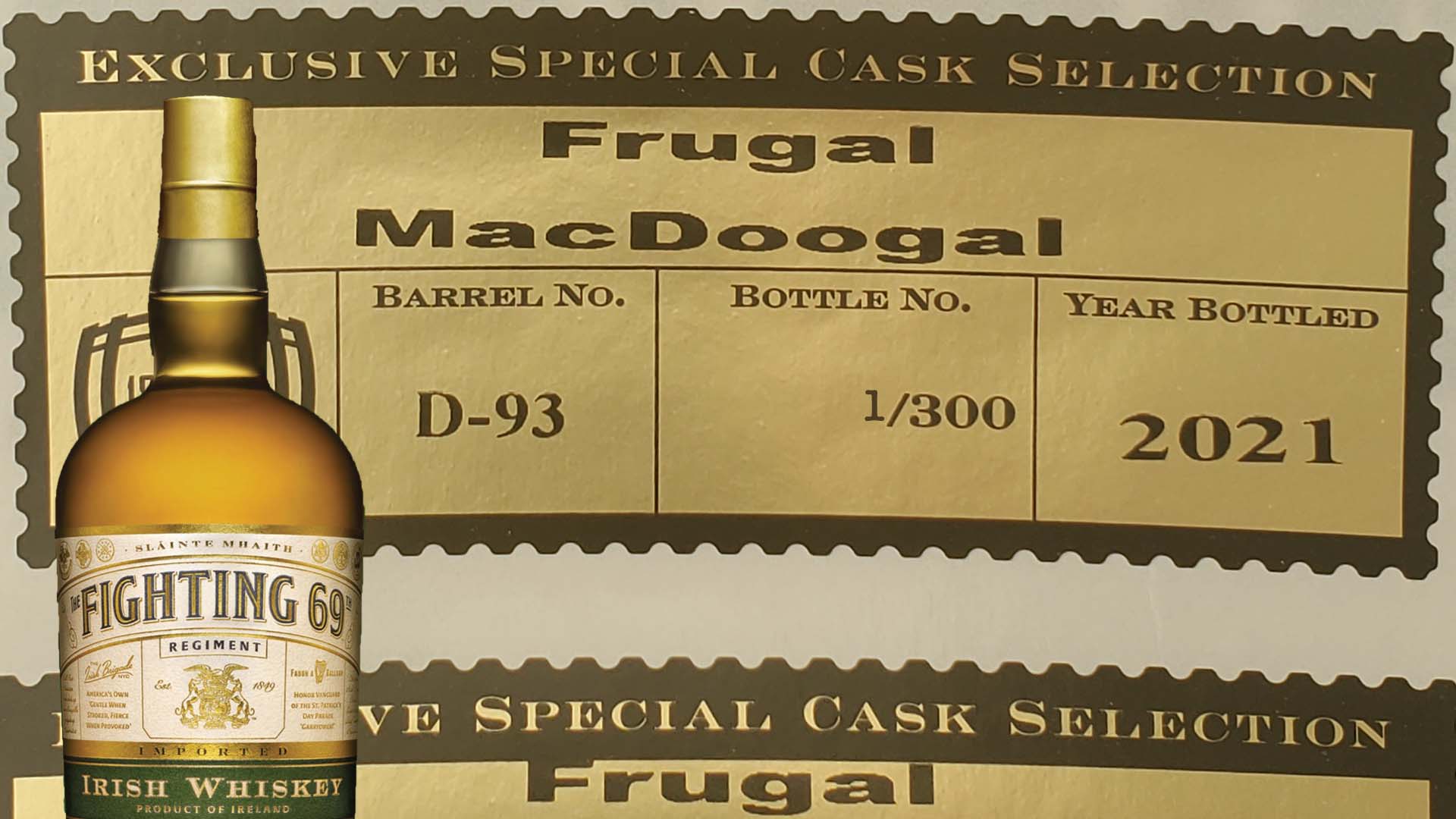 Frugal MacDoogal Fighting 69th Irish Whiskey