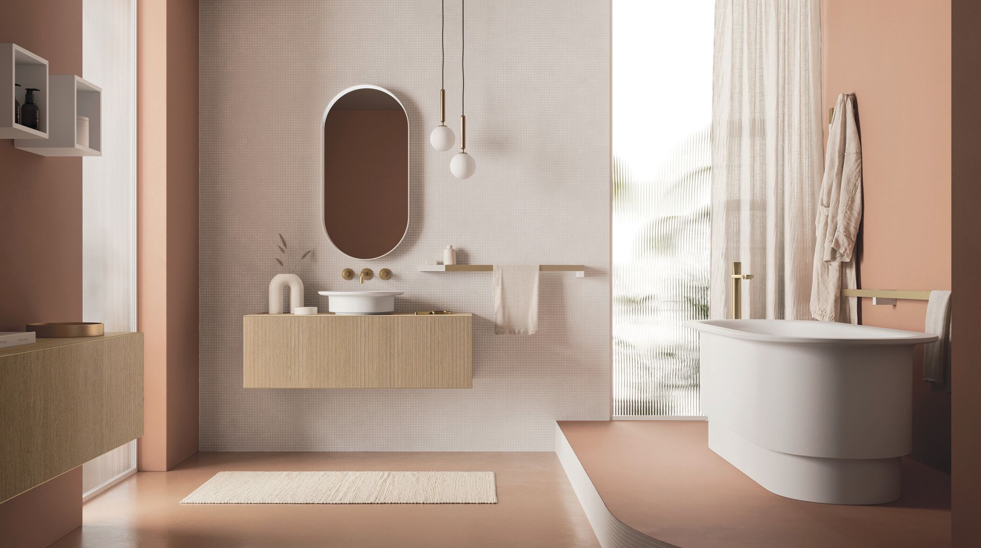 Una preziosa cornice in finitura spazzolata che circonda inediti effetti visivi e tattili. Il calore del legno, il fascino della ceramica e il prestigio del marmo vengono resi ancora più affascinanti da lavorazioni innovative. Con Luxor lo spazio diventa piacere puro della bellezza, senza compromessi nè paragoni.