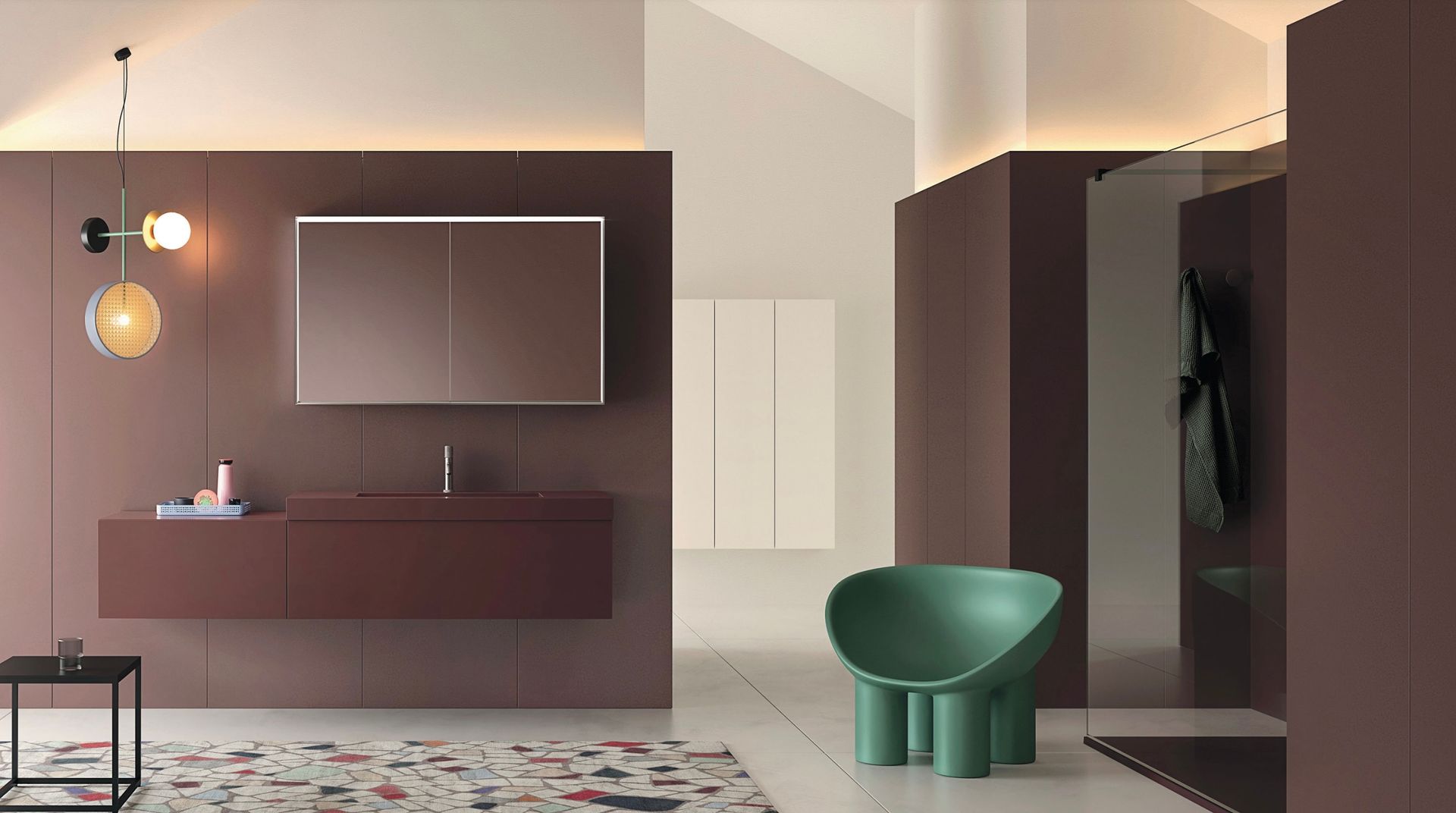 Versatile, moderno e lineare, il modello Teso offre una vasta gamma di finiture di tendenza. L’anta liscia, la vasta modularità e la moltitudine di materiali e colori disponibili sono le sue peculiarità; il discreto distanziale laterale diventa un ulteriore dettaglio estetico che contraddistingue l’arredo bagno, coniugando semplicità e design. L’apertura push-pull di serie rispetta l’assoluta pulizia delle linee del mobile per il bagno tuttavia, a richiesta, è possibile personalizzarlo anche con maniglia.