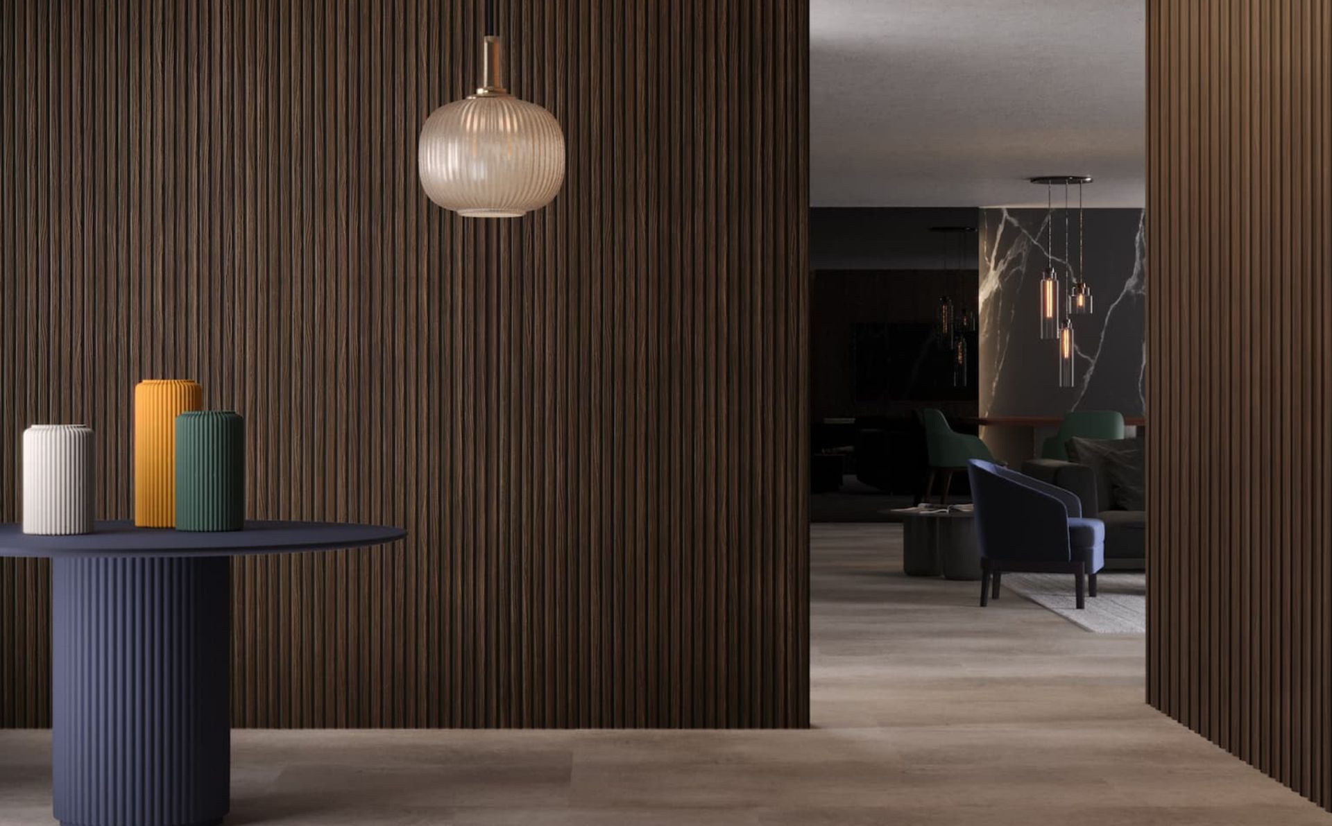 Decò è l’azienda che da anni continua a spostare i confini e i trend del mercato dei rivestimenti. Investendo ogni giorno nello sviluppo di nuove tecnologie per continuare a proporre materiali e soluzioni innovative, a più riprese Deco’ è stata in grado di creare nuovi bisogni e ridefinire il concetto stesso di contemporary living.