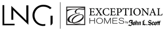 A black and white logo for ing exceptional homes