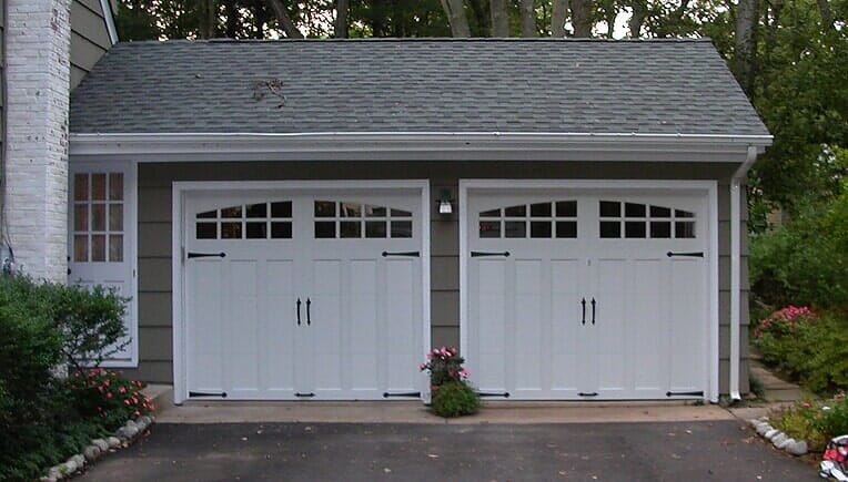 white garage — garage doors in Florence, NJ